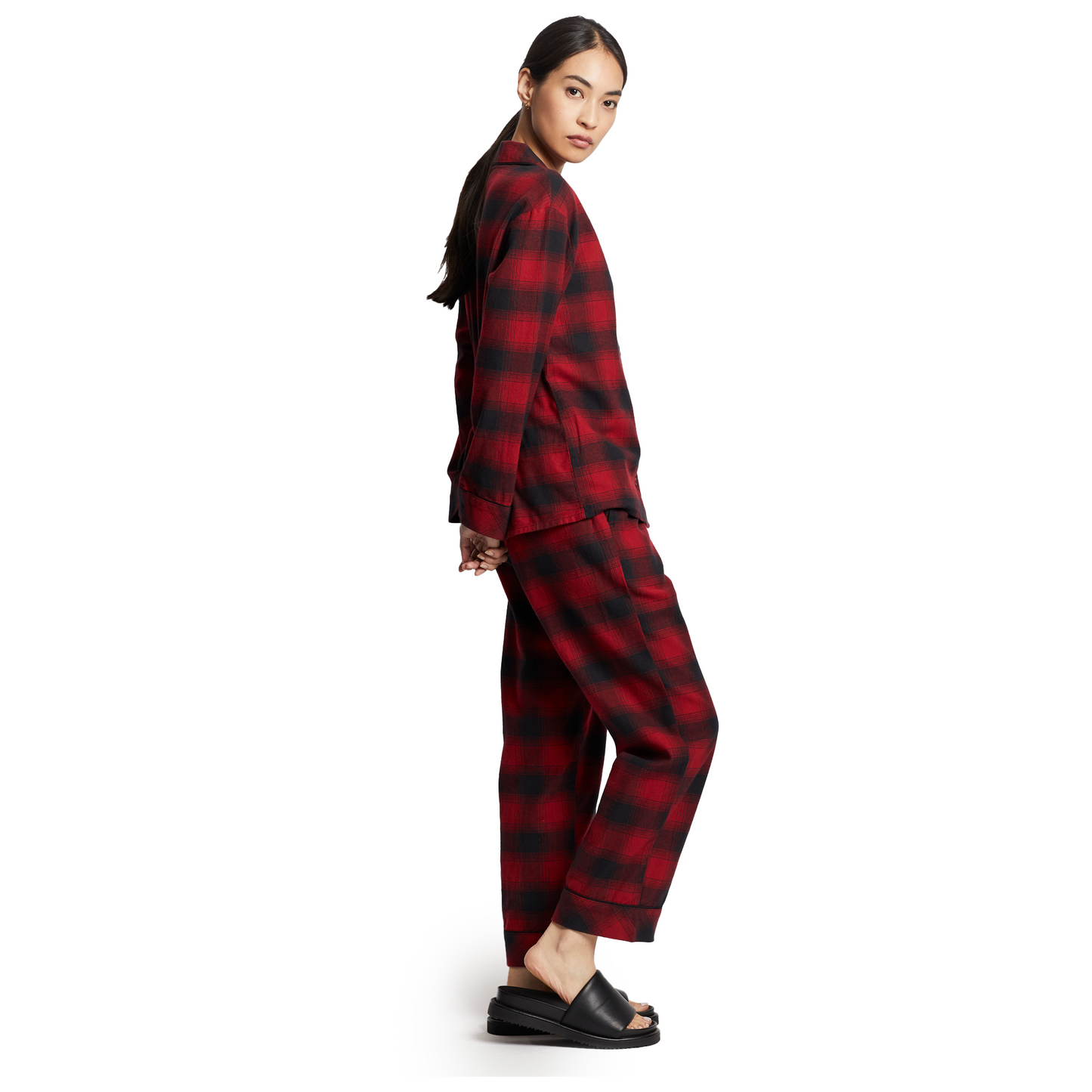Pendleton Women's Pajama Set - Red/Black Ombre