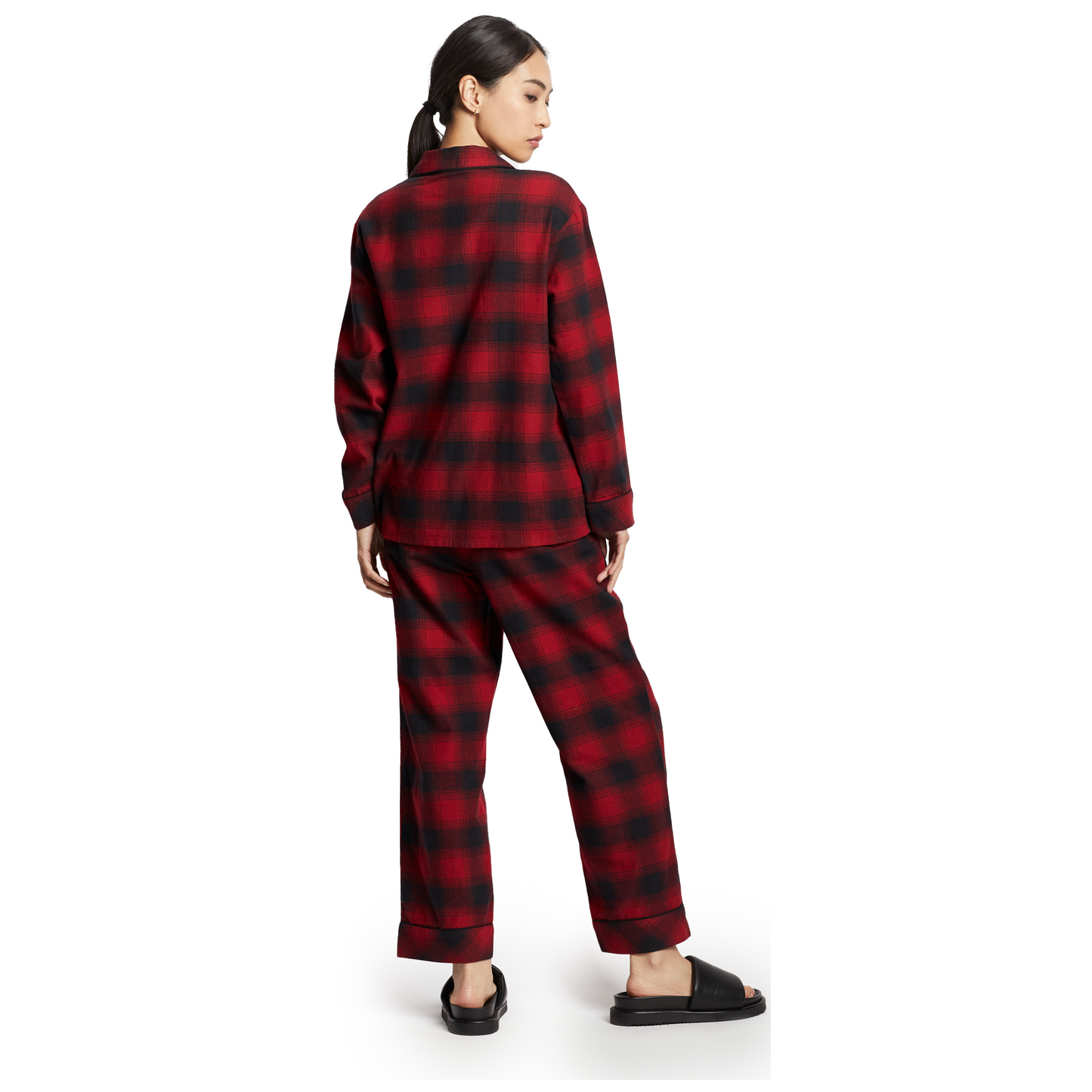 Pendleton Women's Pajama Set - Red/Black Ombre