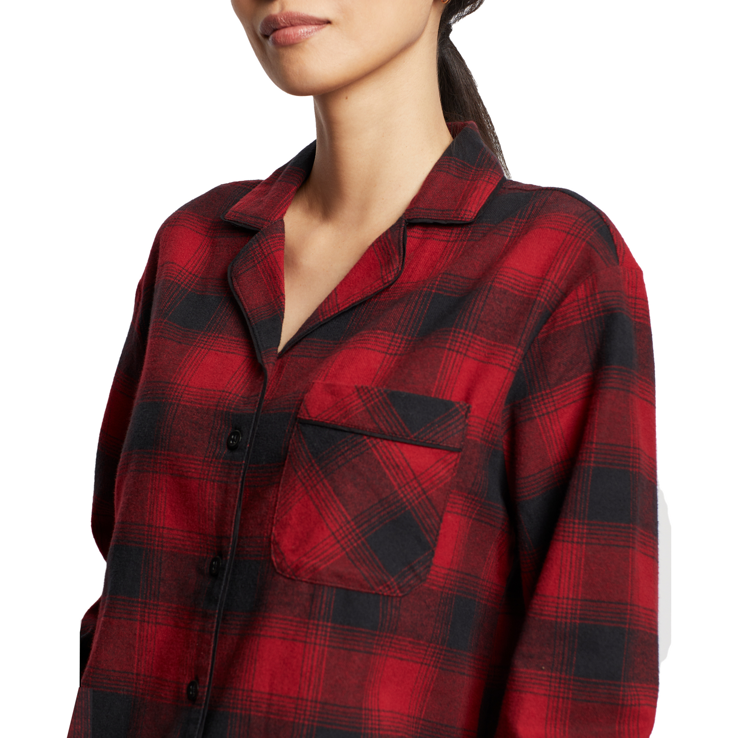 Pendleton Women's Pajama Set - Red/Black Ombre
