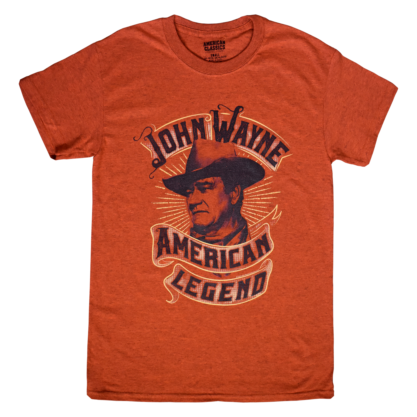 John Wayne Banner T-Shirt - Antique Orange Heather