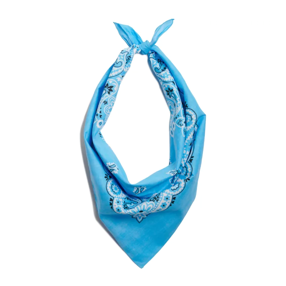 100% Cotton Light Blue Bandana