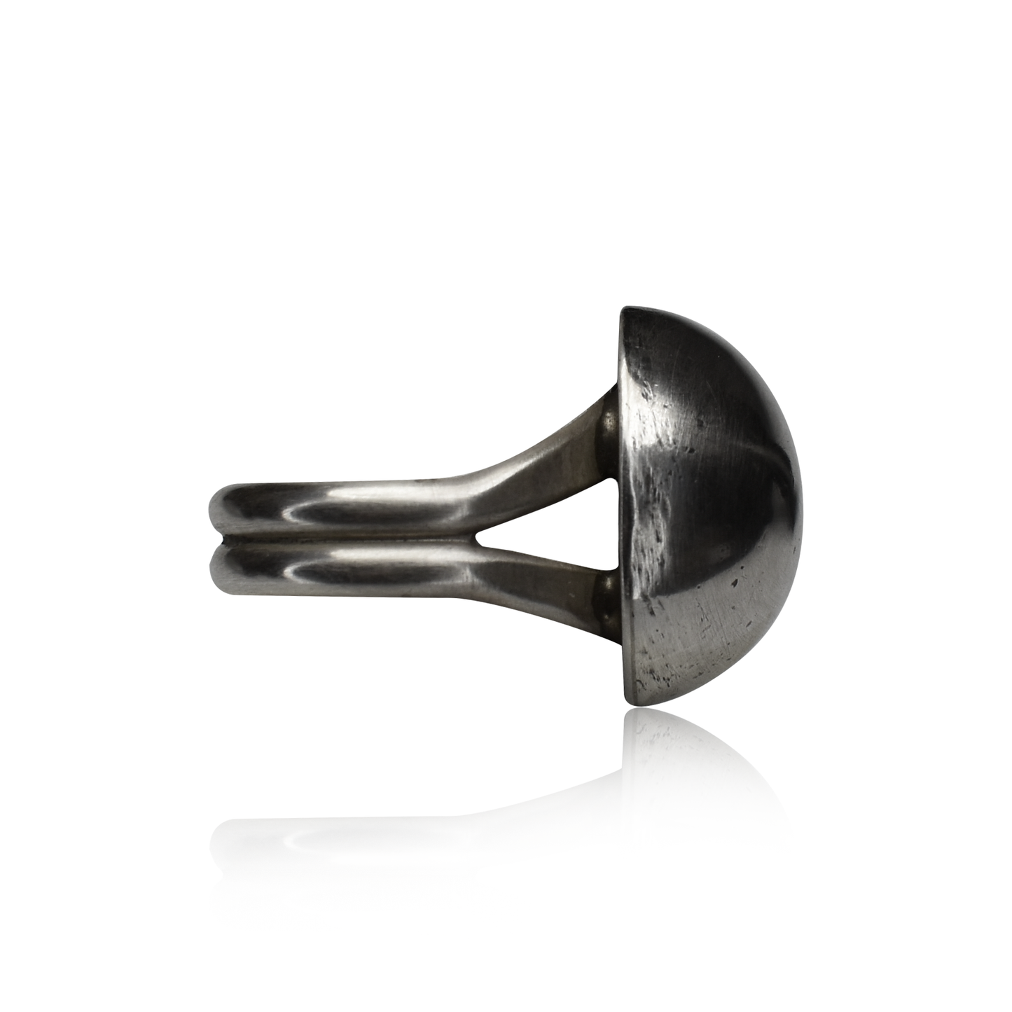 Sterling Silver Hand-Tooled Dome Ring