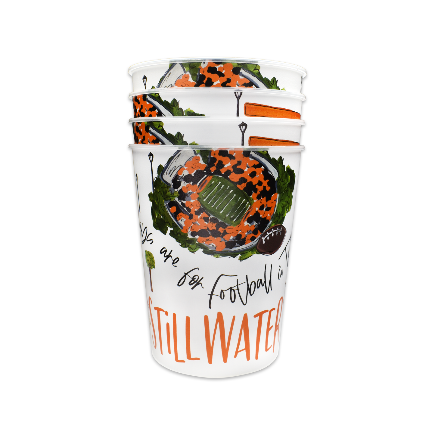 Stillwater Reusable Party Cups, Set of 4