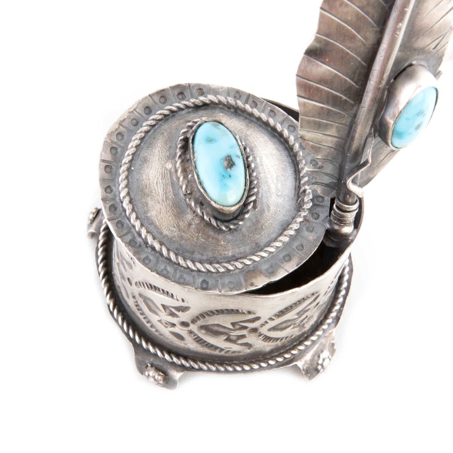 Replica Silver Inkwell and Quill Pen by Tawney Willie