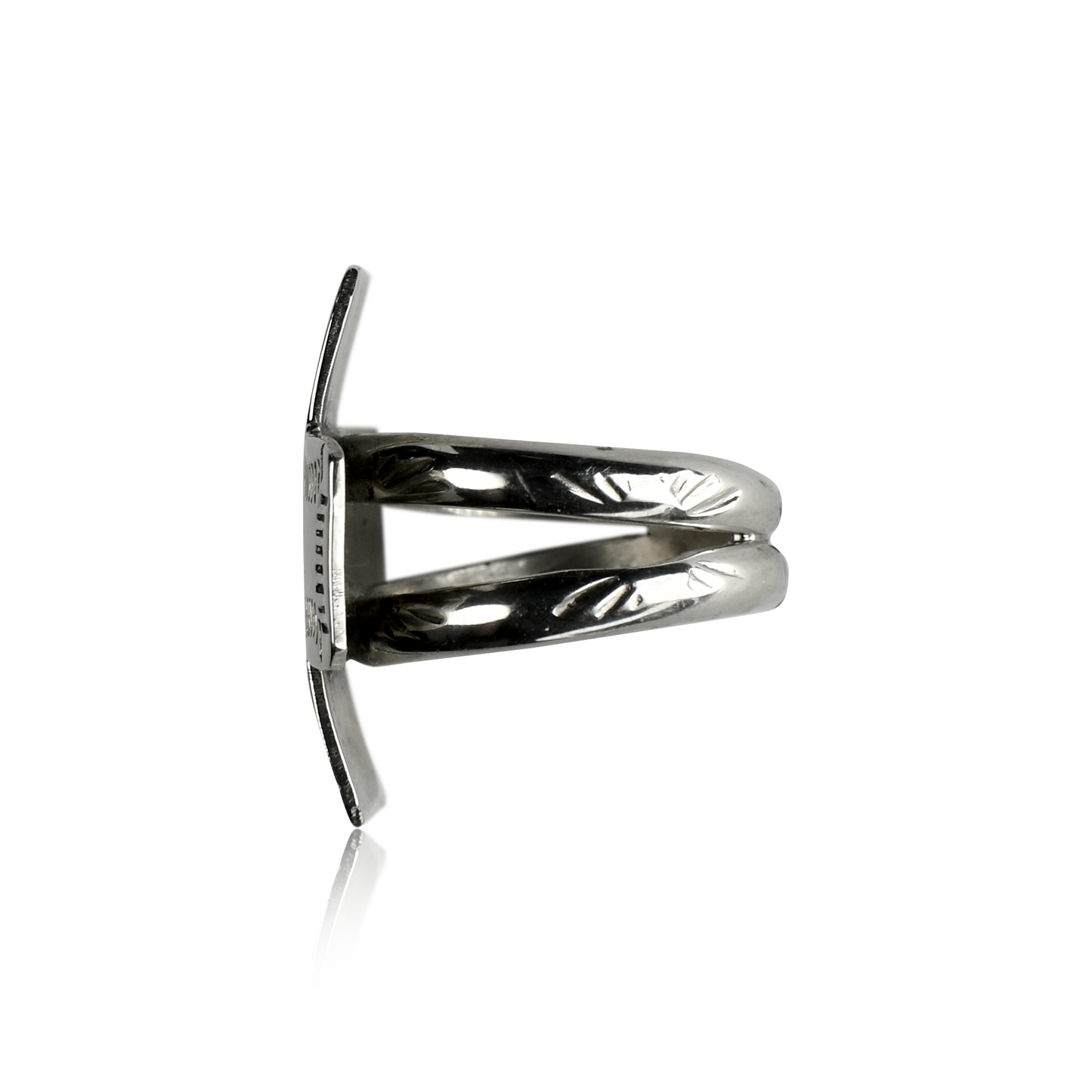 German Silver Stamped Cross Ring by Don and Doneeta Nowlin