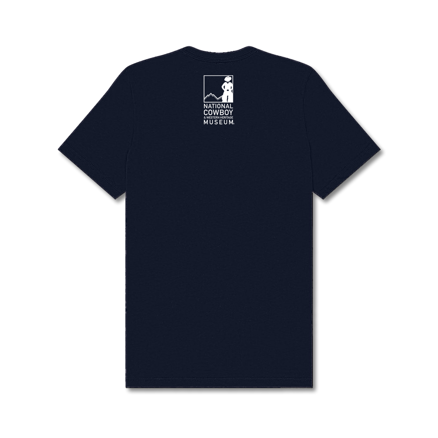 Vintage Cowboy Hall of Fame Billboard Postcard Tee - Navy