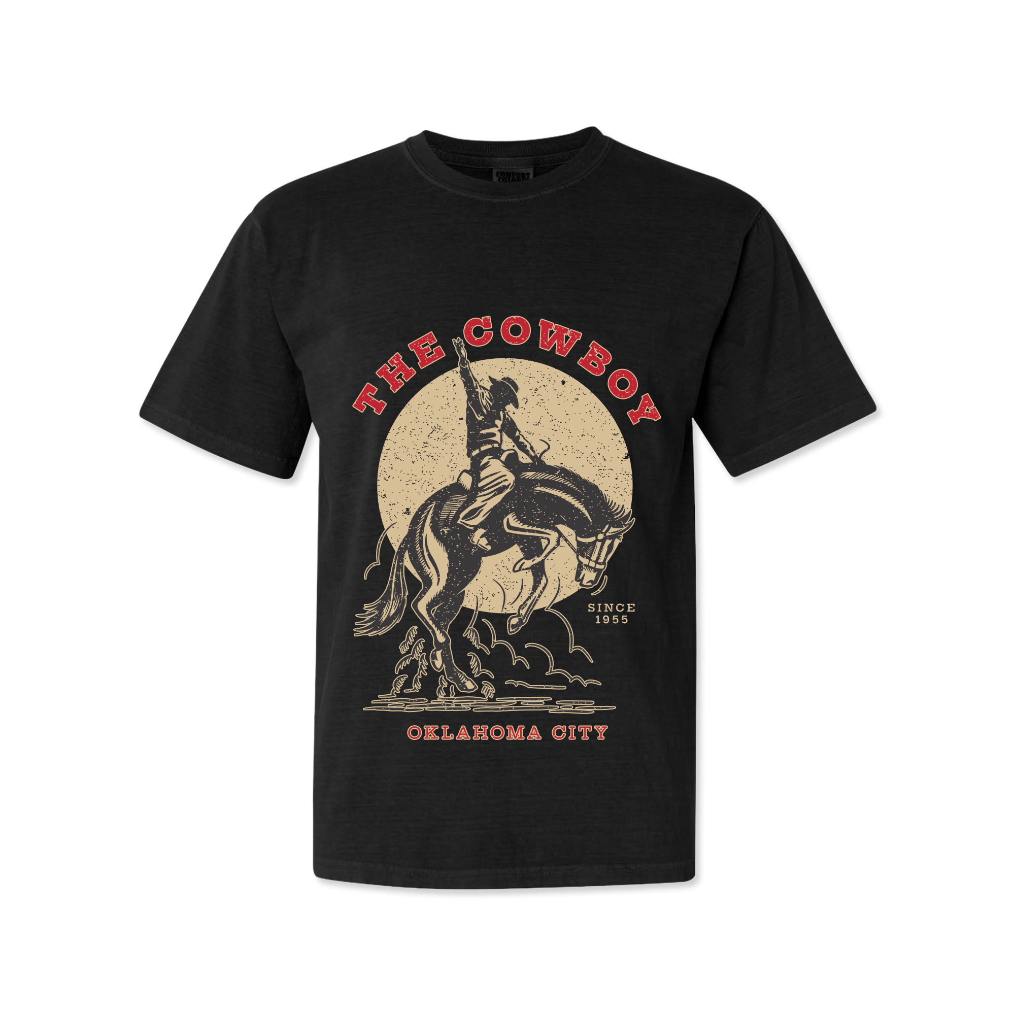 Bucking Bronco Heavyweight Tee – Persimmon Hill at the National