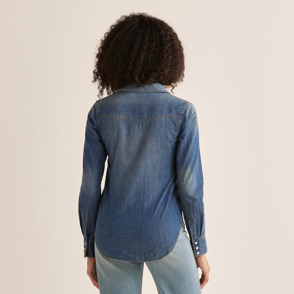 Pendleton Women's Chambray Gambler Shirt - Medium Blue