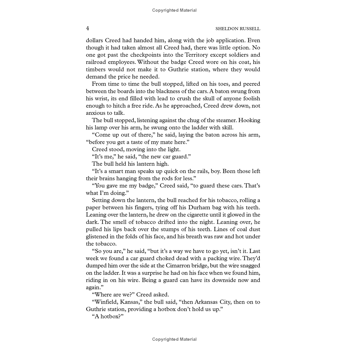 Dreams to Dust: A Tale of the Oklahoma Land Rush by Sheldon Russell