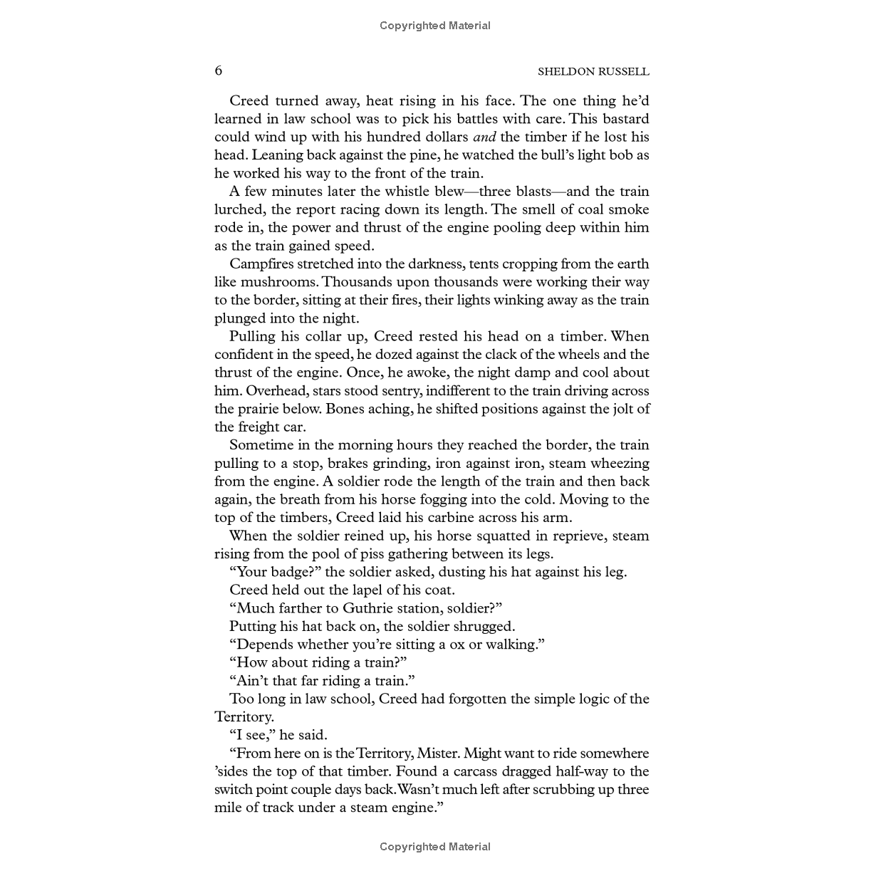 Dreams to Dust: A Tale of the Oklahoma Land Rush by Sheldon Russell