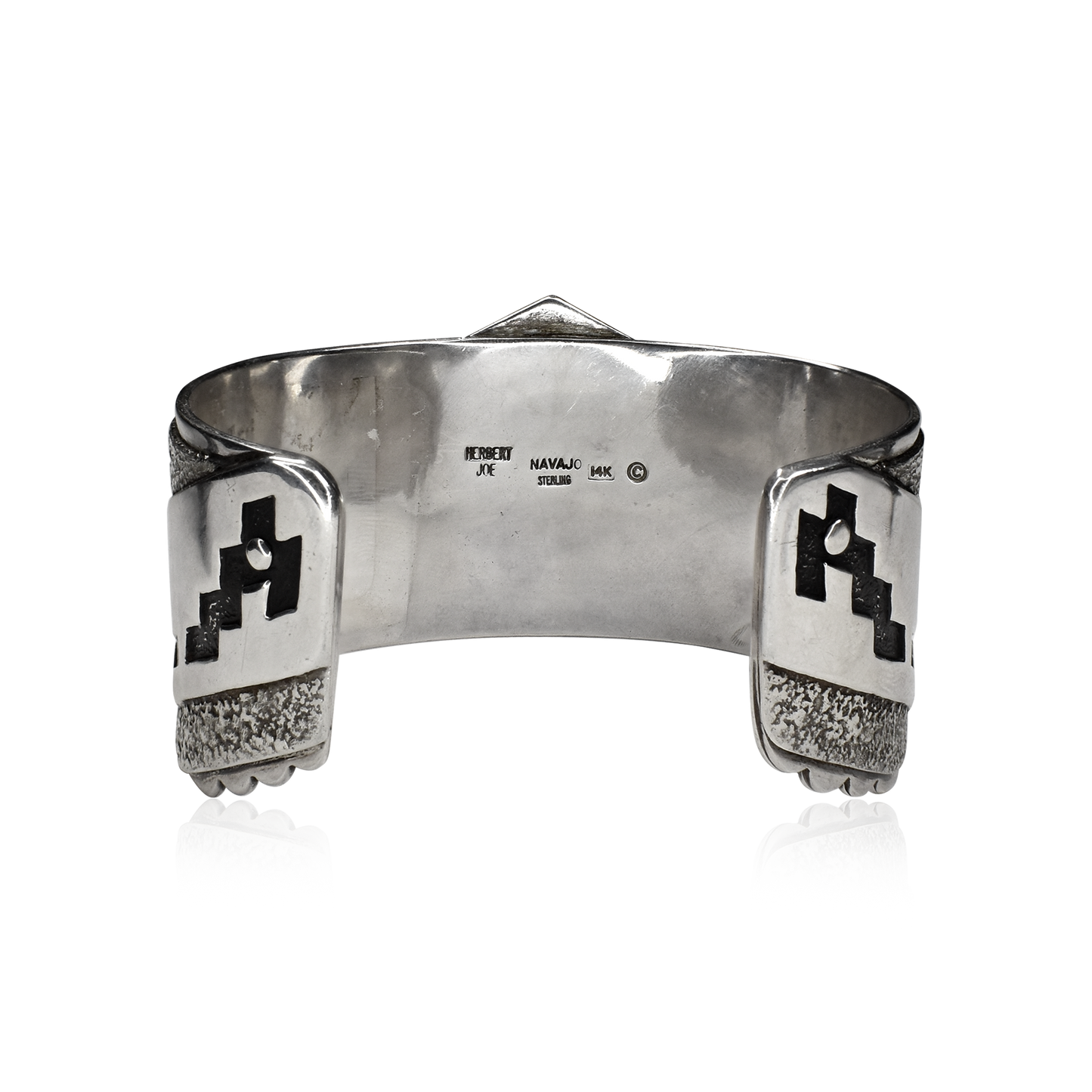 Elemental Path Sterling Silver & Gold Overlay Cuff by Herbert Joe