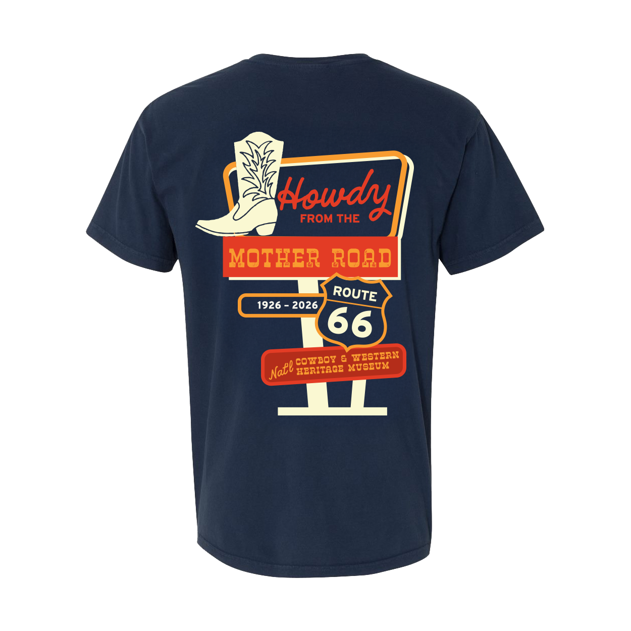 Howdy from the Mother Road Route 66 Centennial Museum Tee