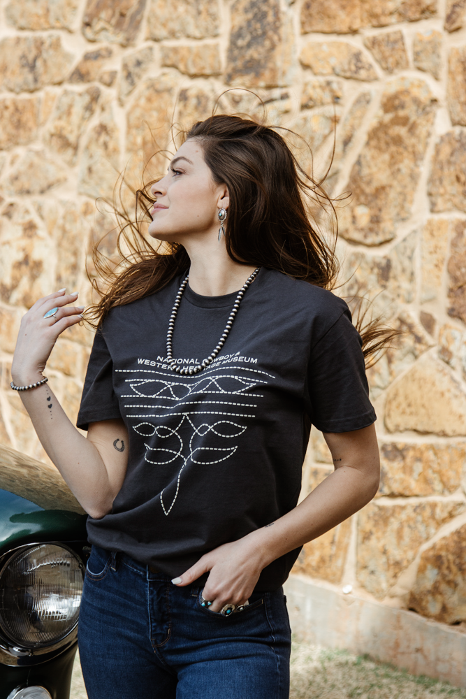 NCWHM Boot Stitch Graphic Tee - Graphite Black