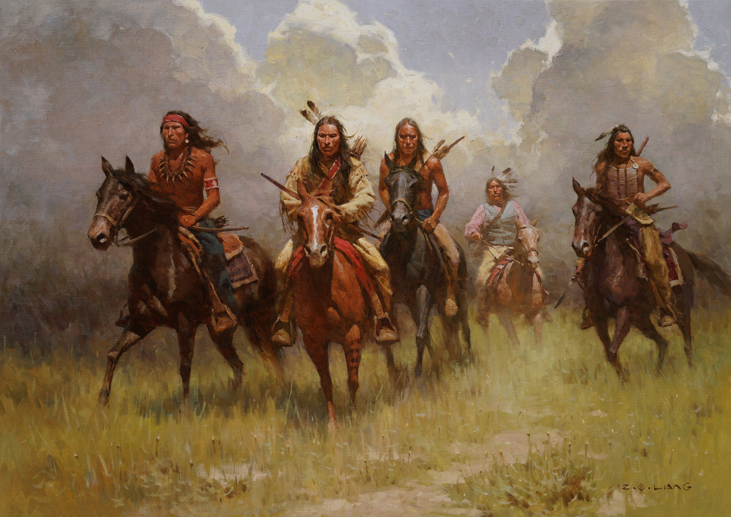 "Galloping on the Home Trail" by Z.S. Liang
