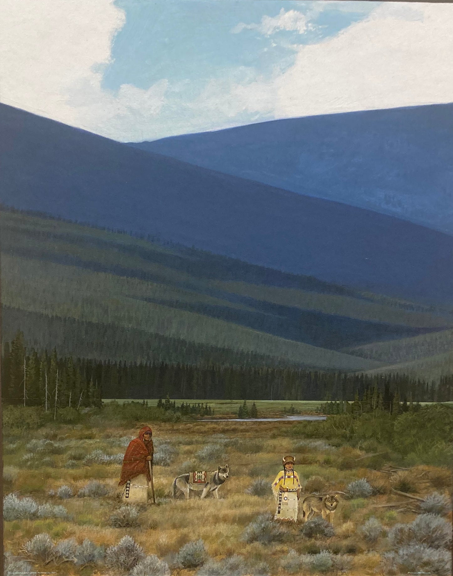 Yellow Buffalo Calf Woman Preparing the Trail - #120