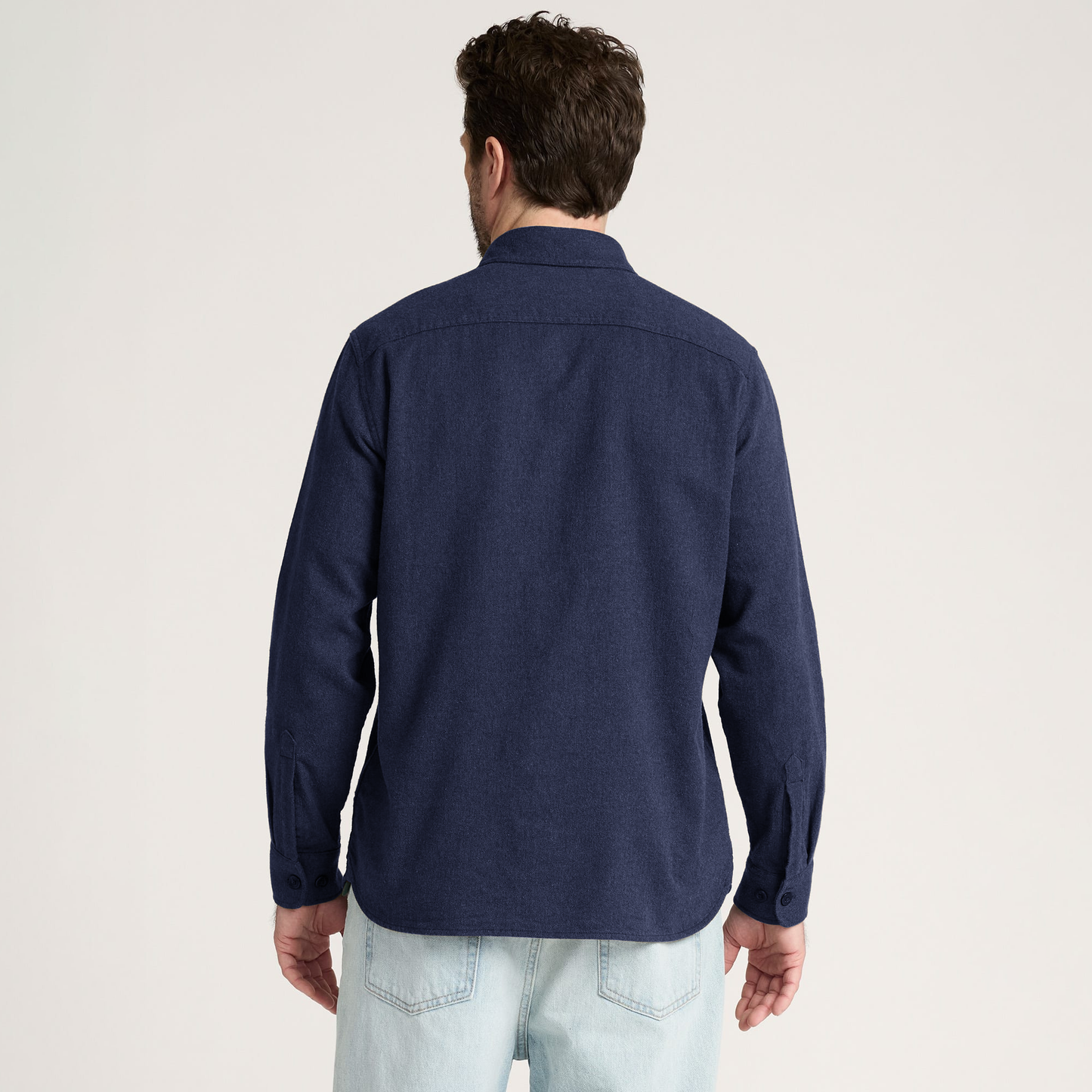 Pendleton Men's Burnside Cotton Flannel Shirt - Navy Heather