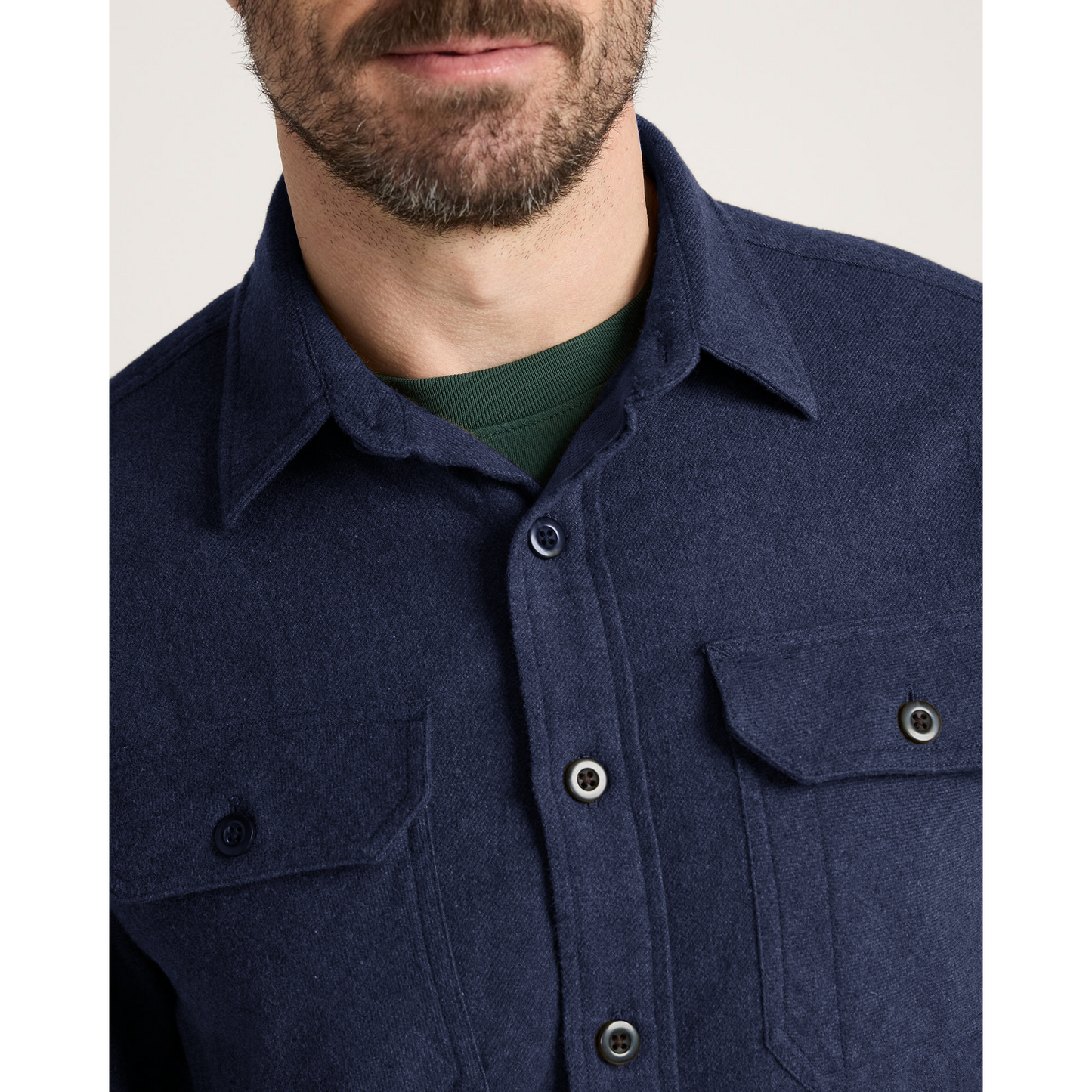 Pendleton Men's Burnside Cotton Flannel Shirt - Navy Heather