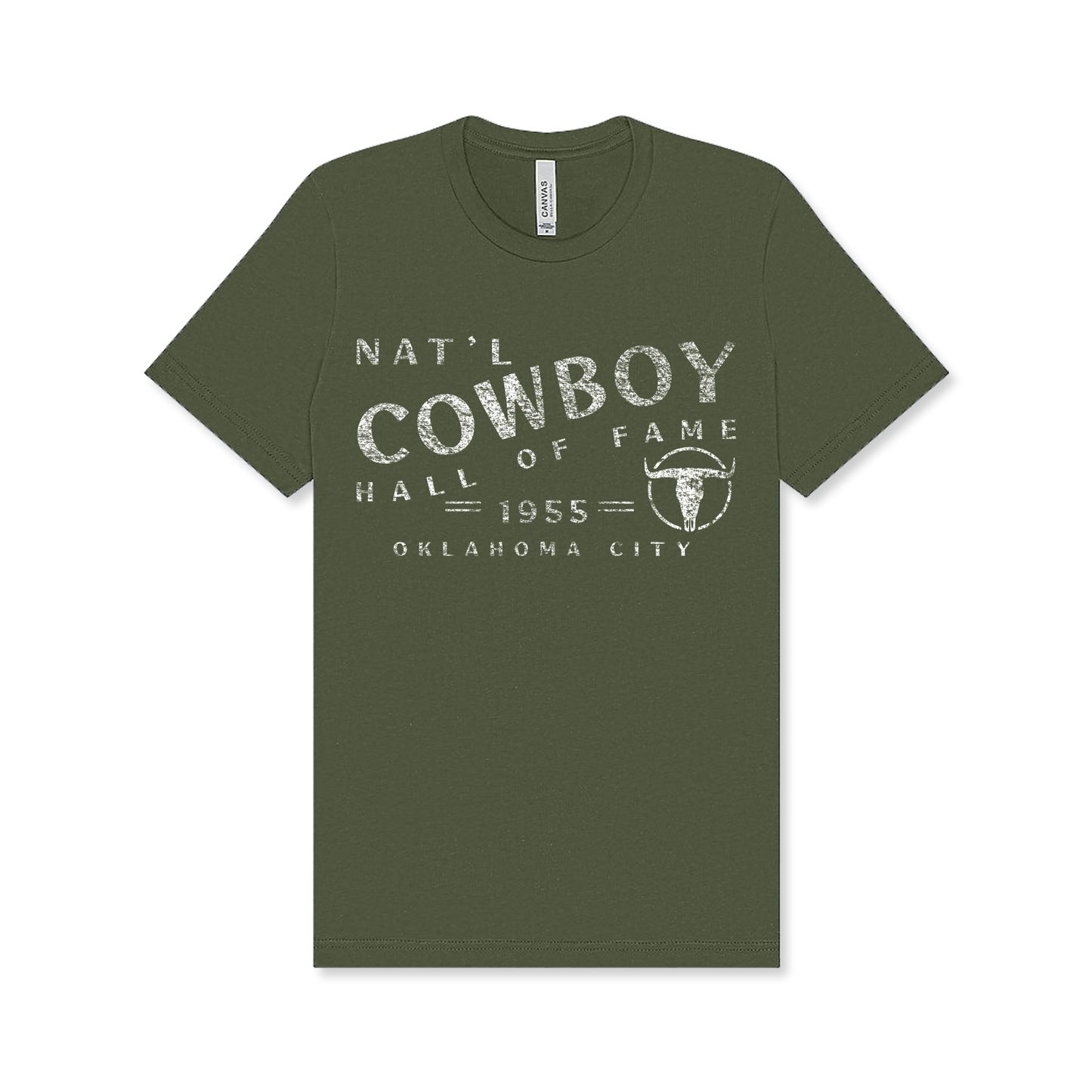Military Green Cowboy Hall of Fame T-Shirt