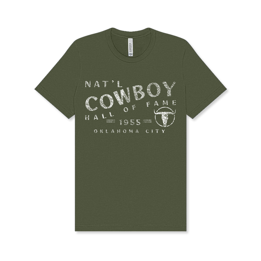 Military Green Cowboy Hall of Fame T-Shirt