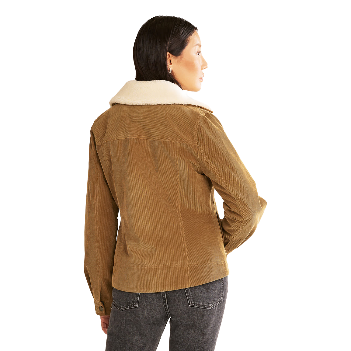 Pendleton Women's Wind River Corduroy Trucker Jacket - Saddle