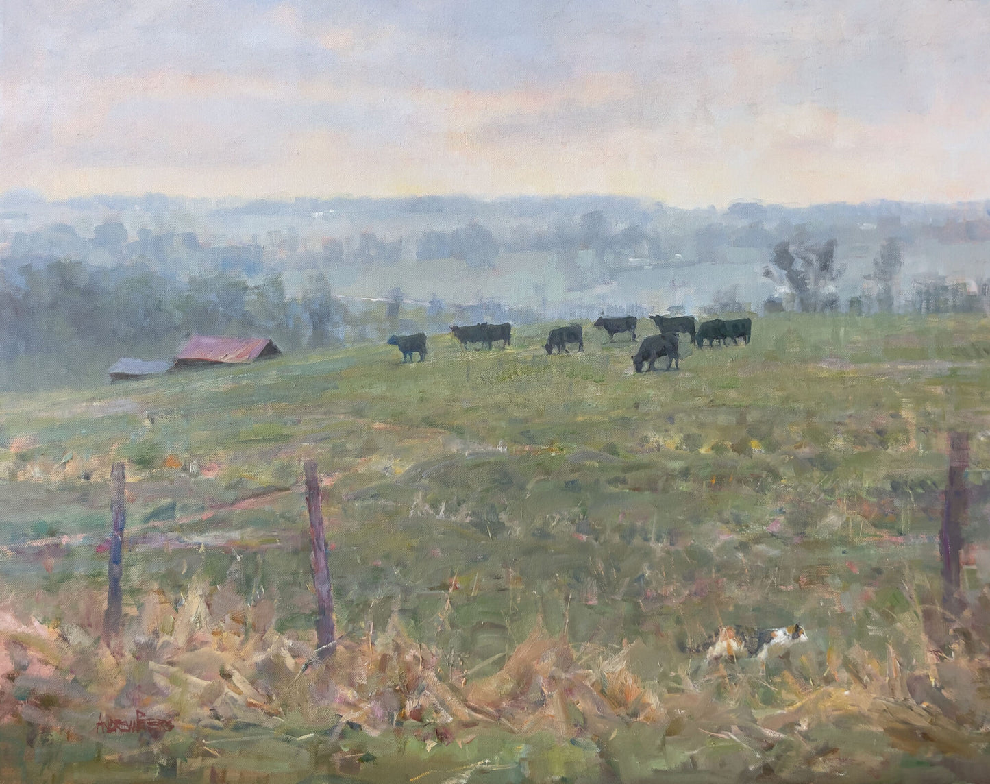 Pasture Greening Up by Andrew Peters - #215