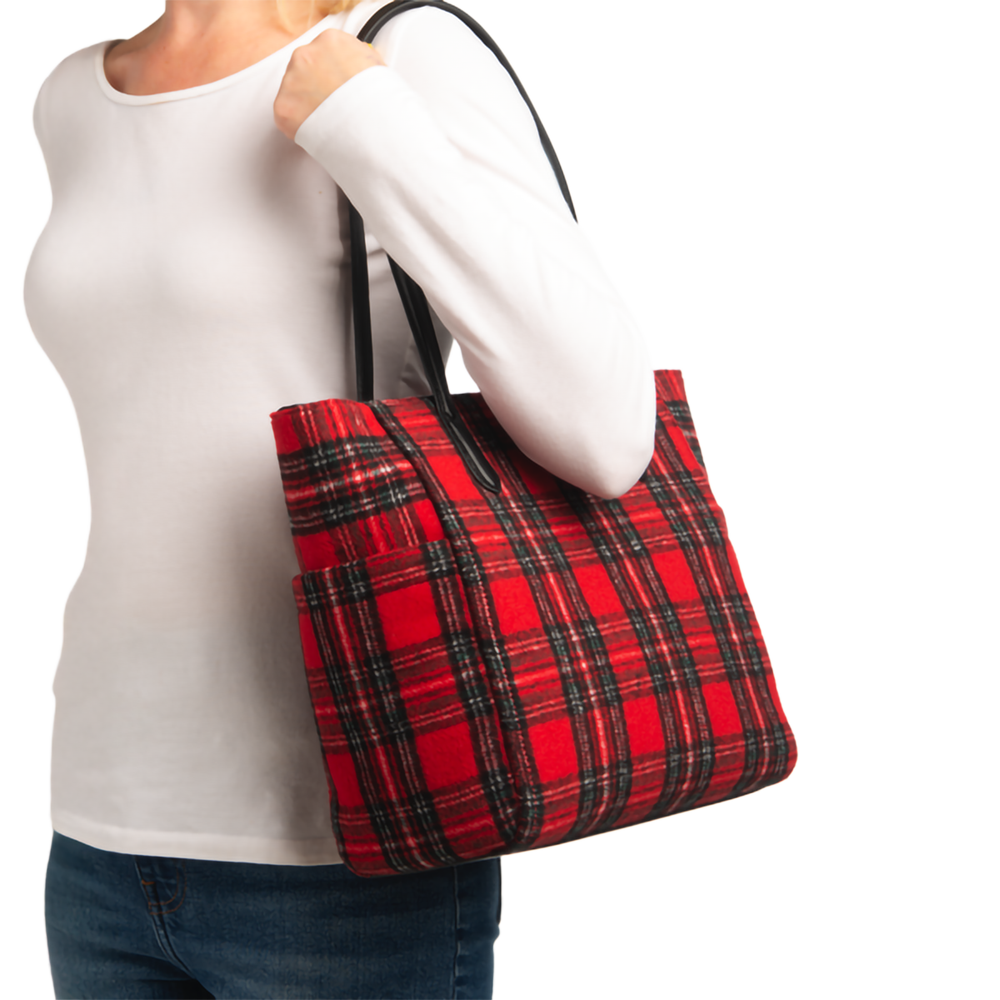 Plaid Tote Bag
