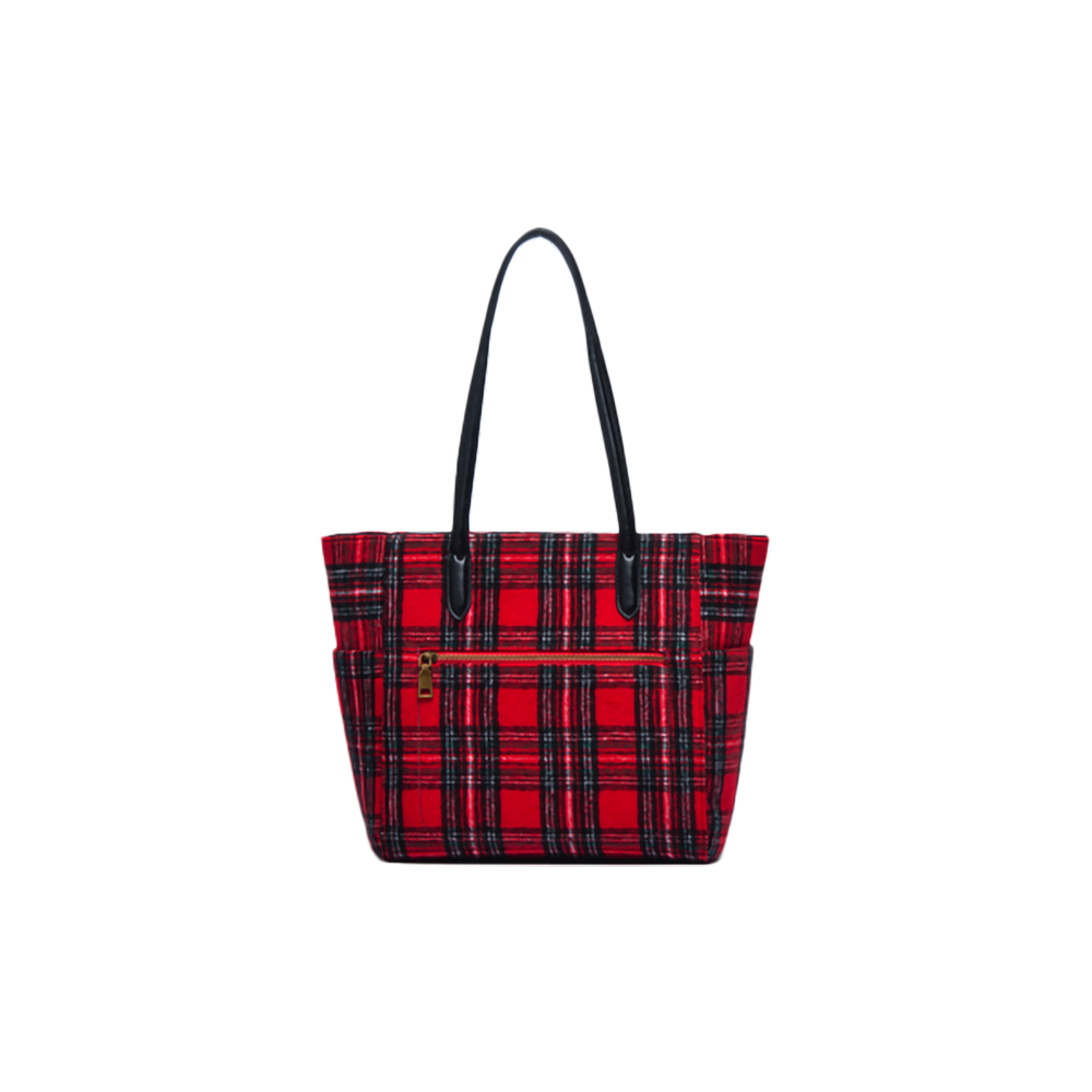 Plaid Tote Bag