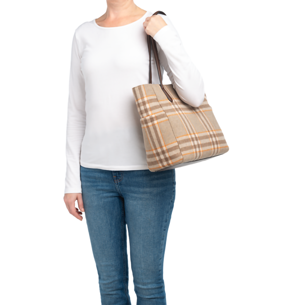 Plaid Tote Bag