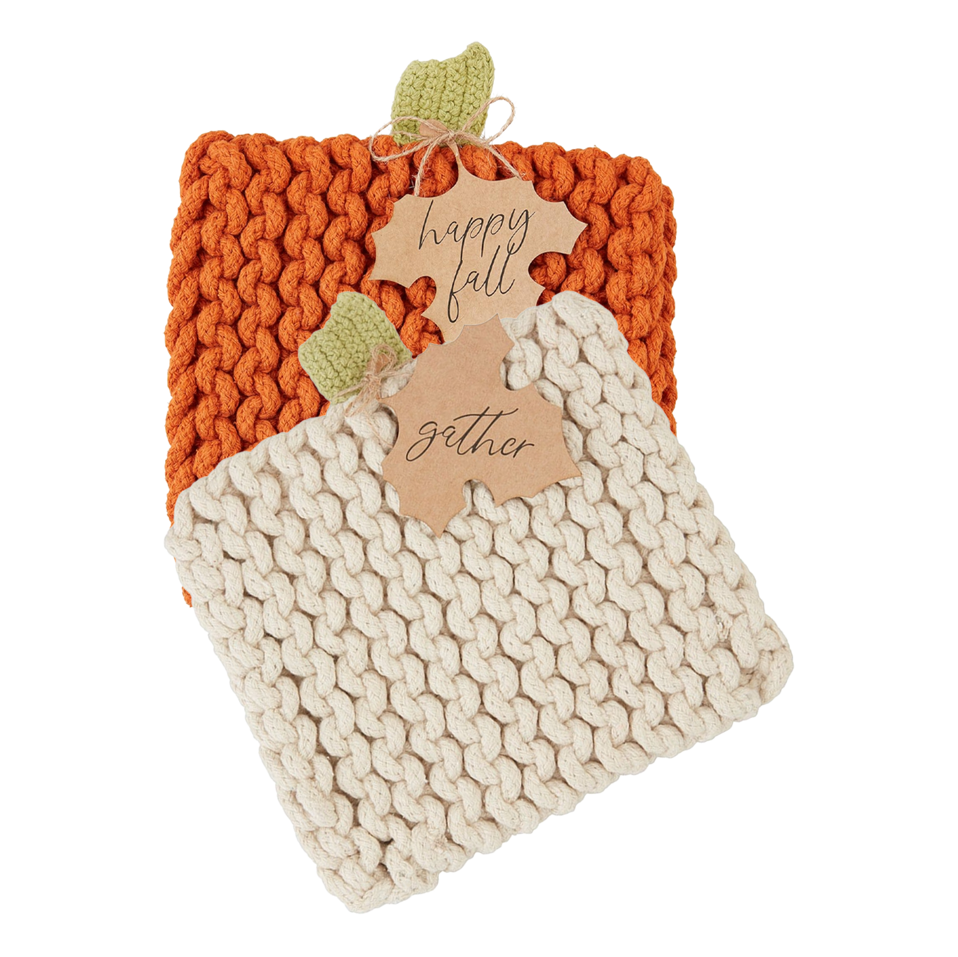 Pumpkin Knit Trivet