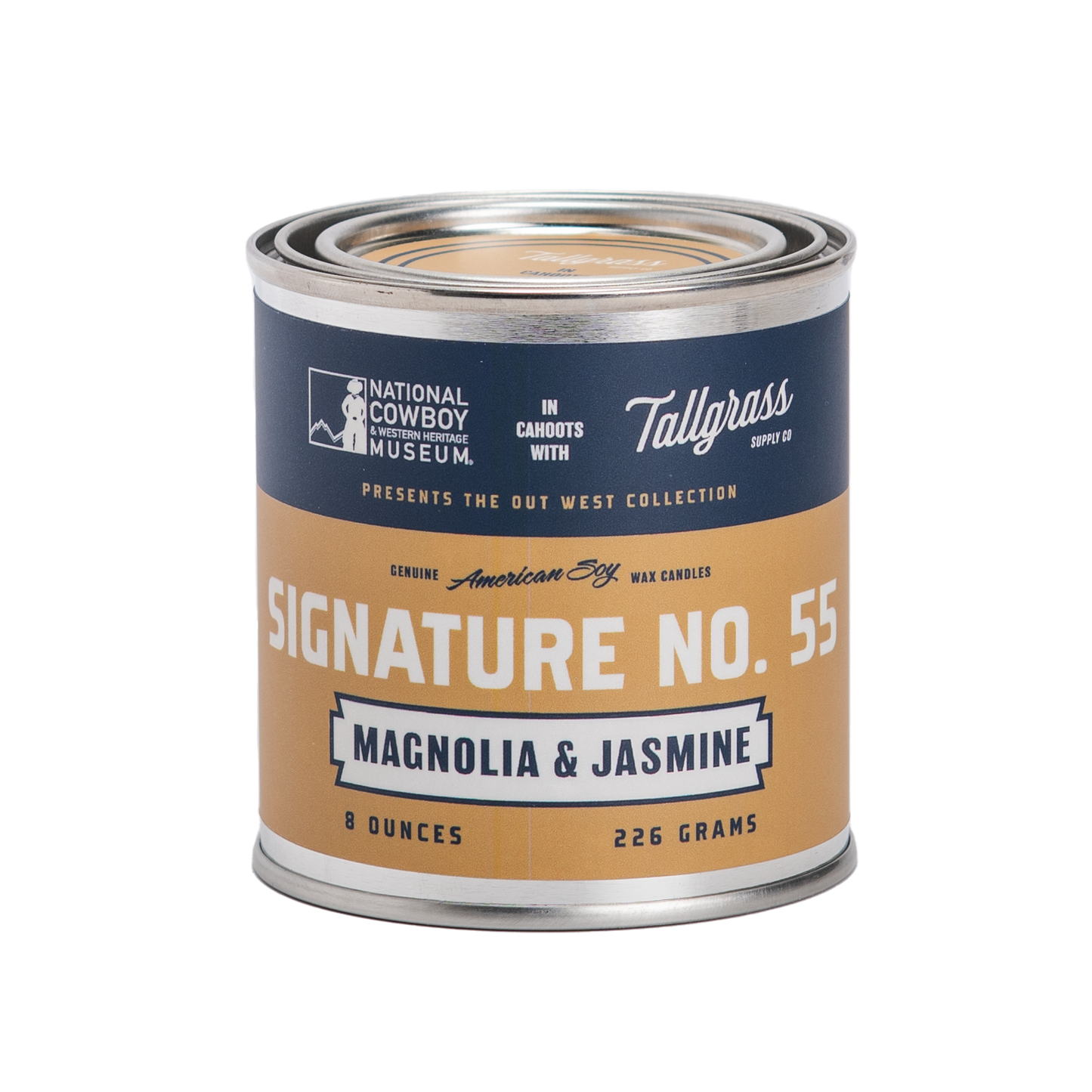 Tallgrass x NCWHM Out West Collection: Signature No. 55 - Magnolia & Jasmine Soy Wax Candle