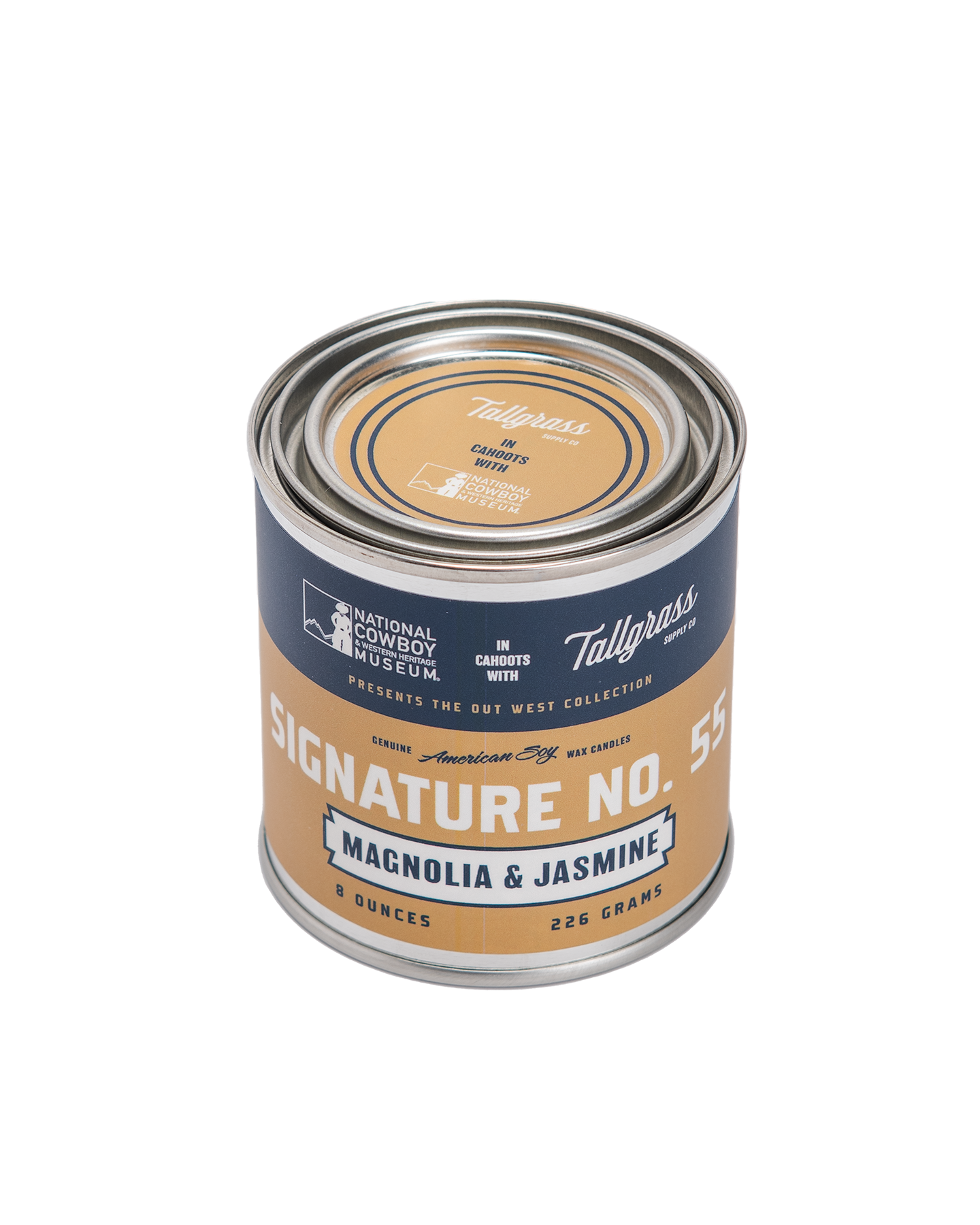 Tallgrass x NCWHM Out West Collection: Signature No. 55 - Magnolia & Jasmine Soy Wax Candle