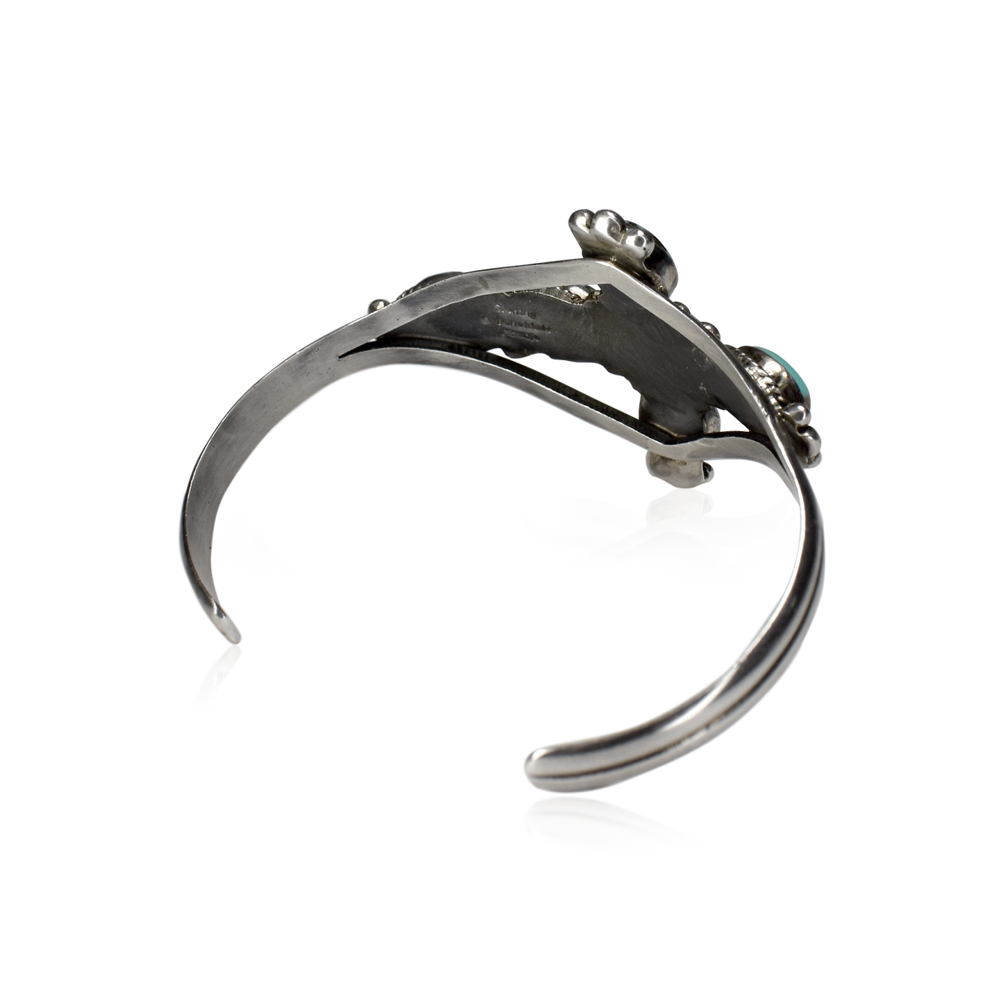 Skyward Grace Six Stone Kingman Turquoise Cross Cuff by Will Denetdale