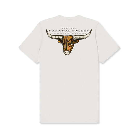 Steer Back Graphic T-Shirt - Vintage White