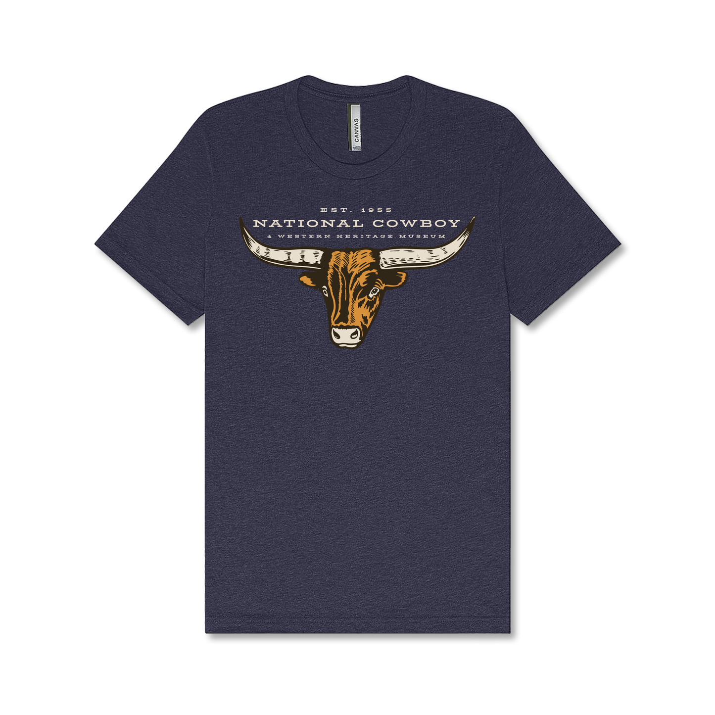 Steer Heather Midnight Navy T-Shirt