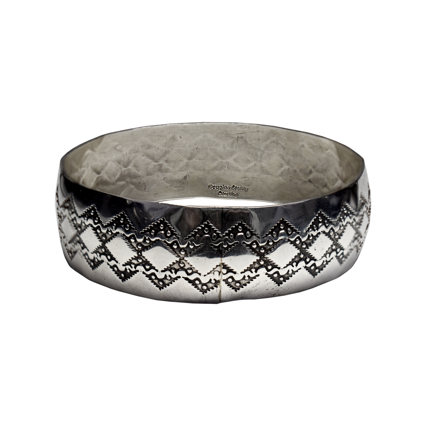 Sterling Silver Stairstep Bangle by Douglas Etsitty