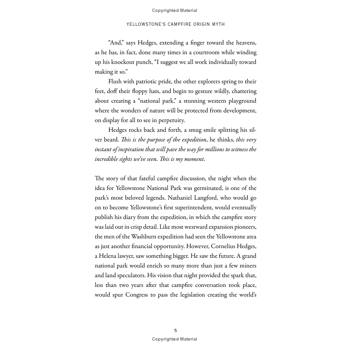 Myths & Legends of Yellowstone by Ednor Therriault