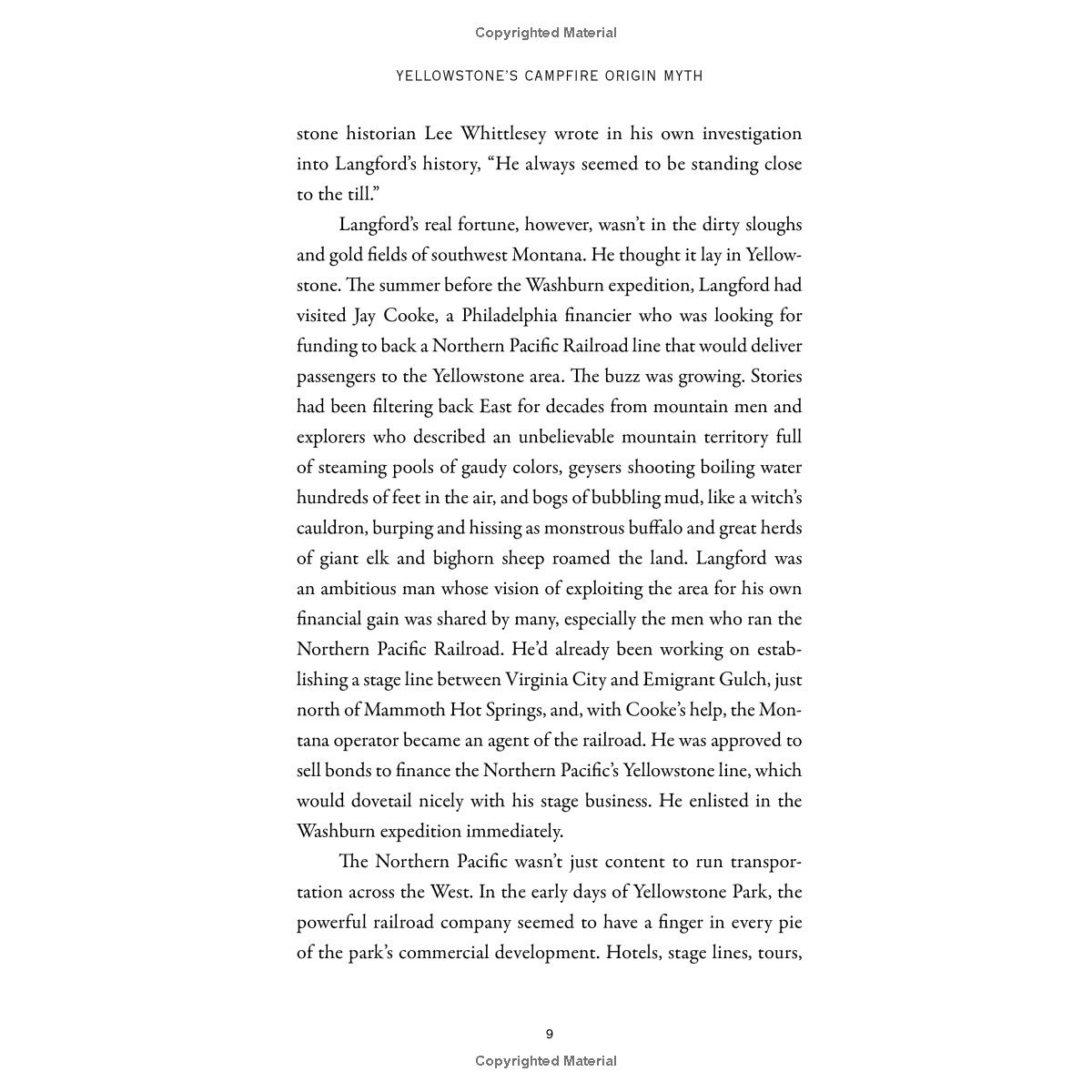 Myths & Legends of Yellowstone by Ednor Therriault