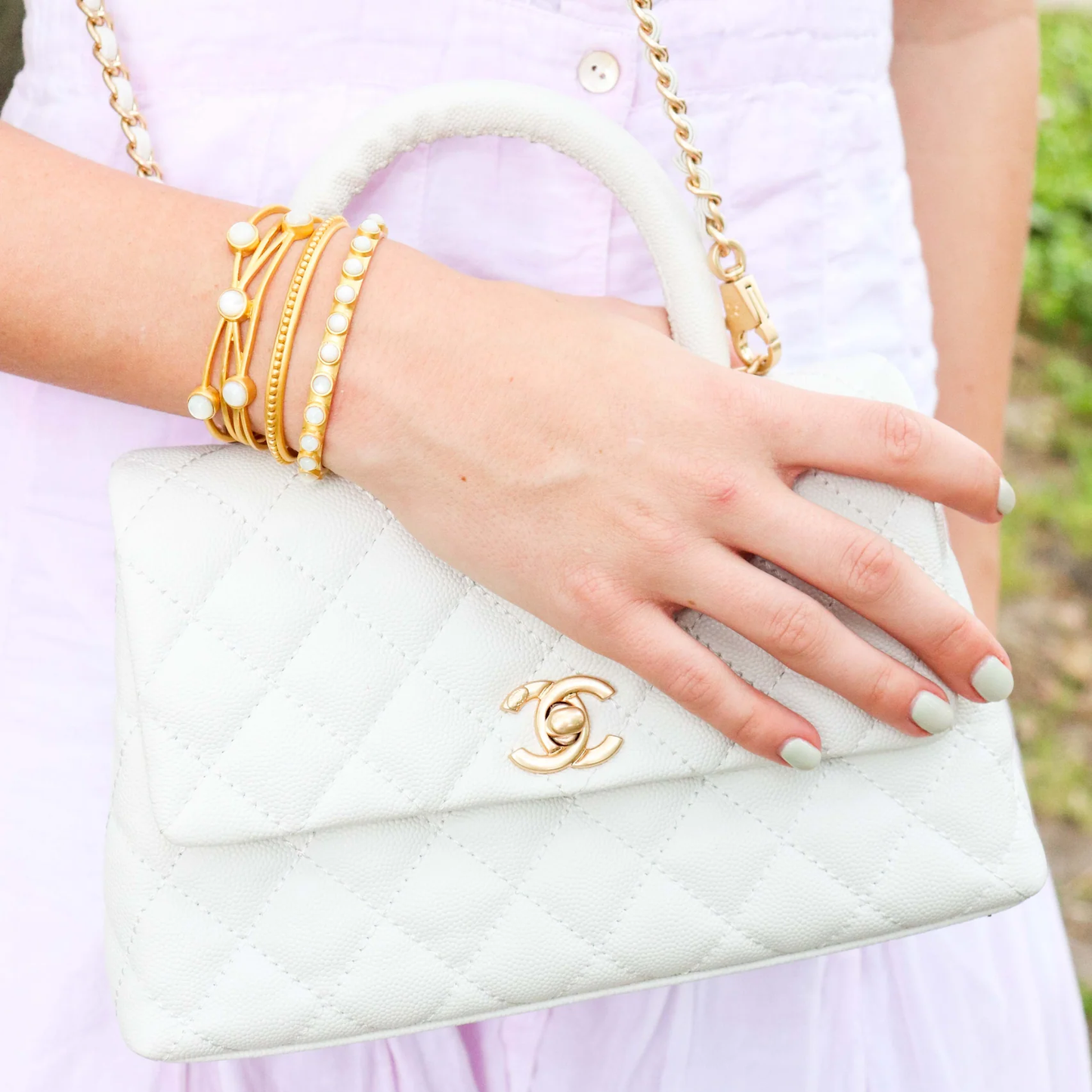Christina Greene Pearl Studded Cuff