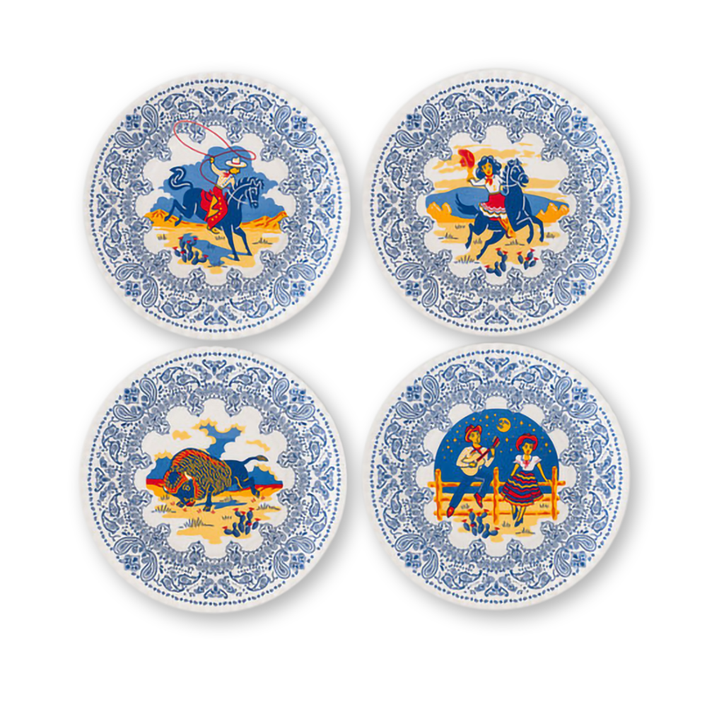 Southwest Melamine Plates - Set of 4