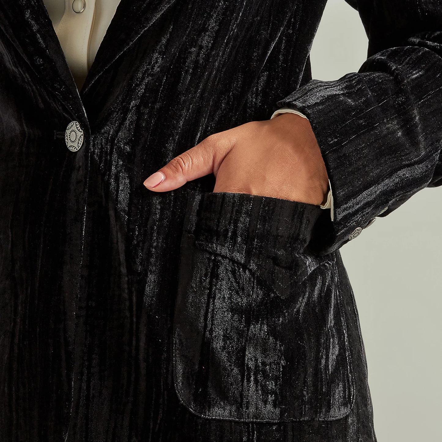 Wrangler Women's Retro® Party Velvet Blazer - Black