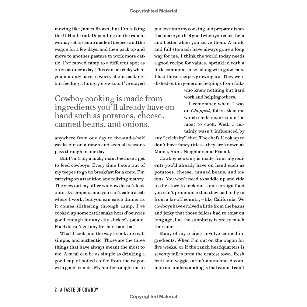 A Taste of Cowboy: Ranch Recipes and Tales from the Trail by Kent & Shannon Rollins