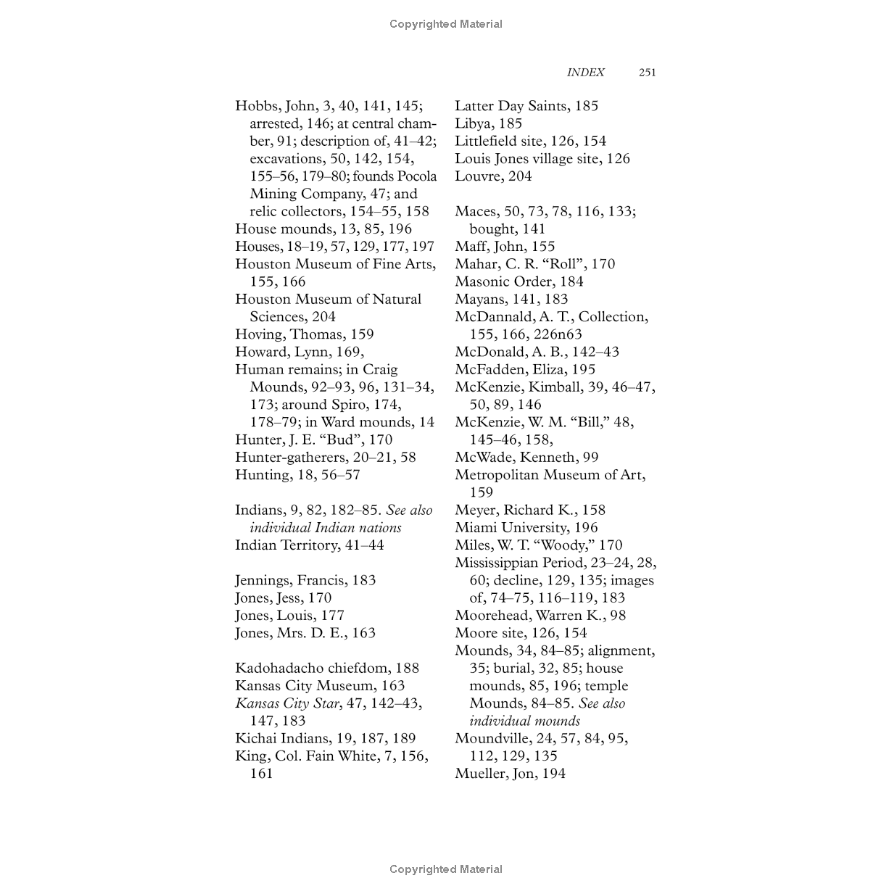 Looting Spiro Mounds: An American King Tut’s Tomb by David La Vere