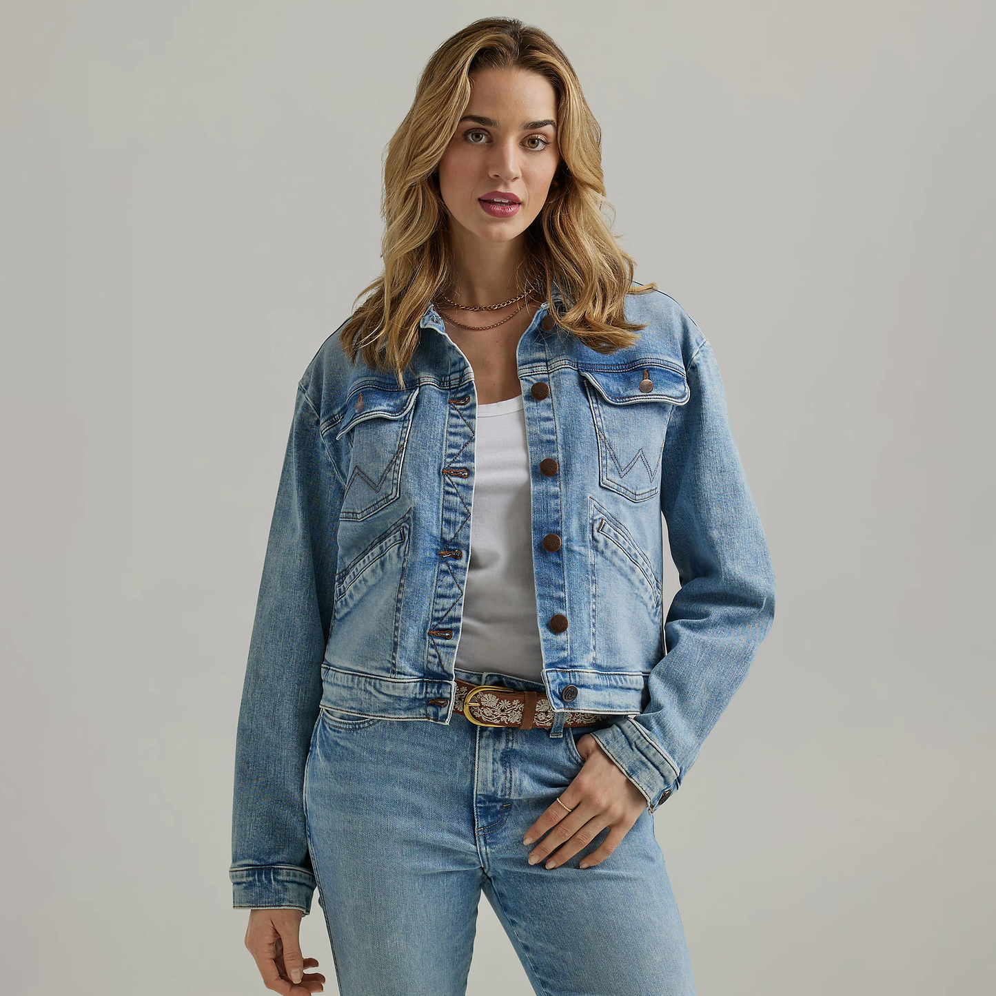 Wrangler Women's Cowboy Denim Jacket - Light Wash