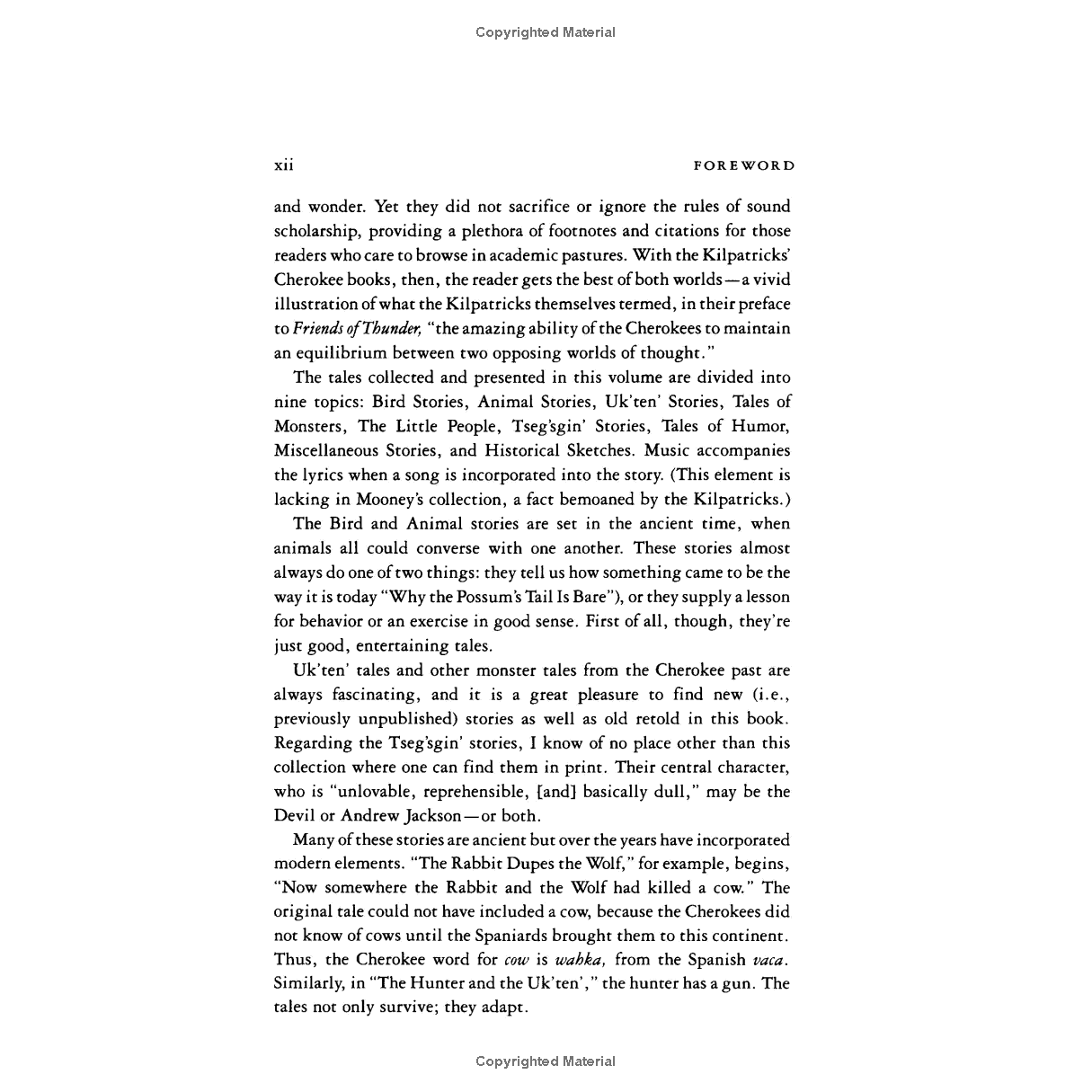 Friends of Thunder: Folktales of the Oklahoma Cherokees by Jack and Anna Kilpatrick