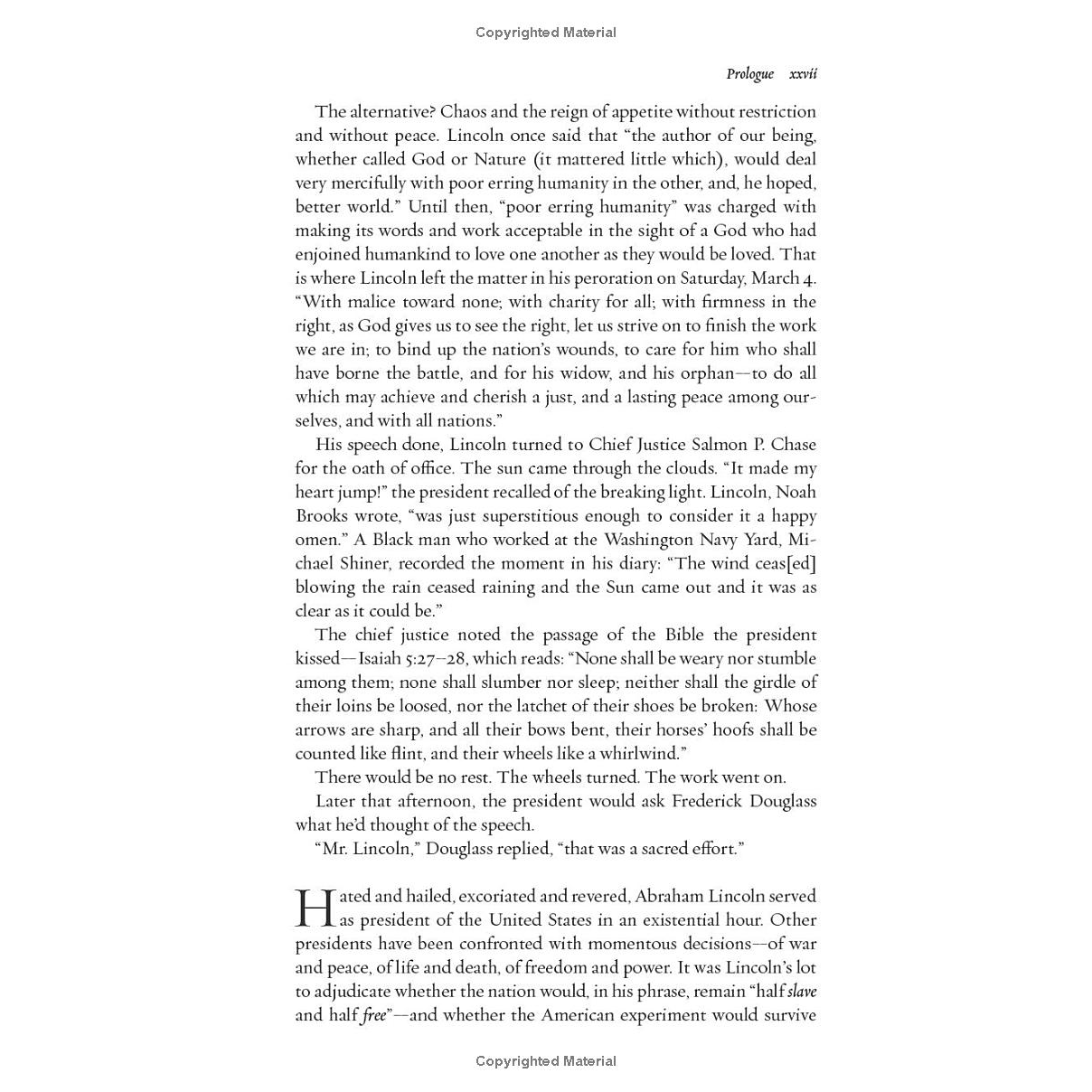 And There Was Light: Abraham Lincoln and the American Struggle by Jon Meacham