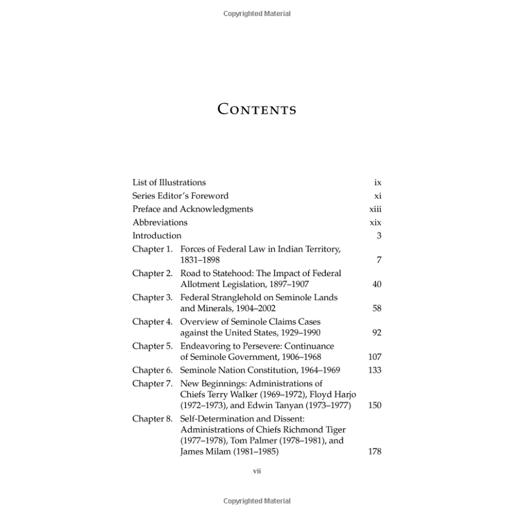 The Seminole Nation of Oklahoma: A Legal History by L. Susan Work