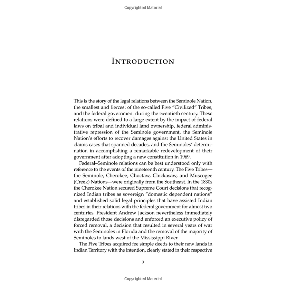 The Seminole Nation of Oklahoma: A Legal History by L. Susan Work
