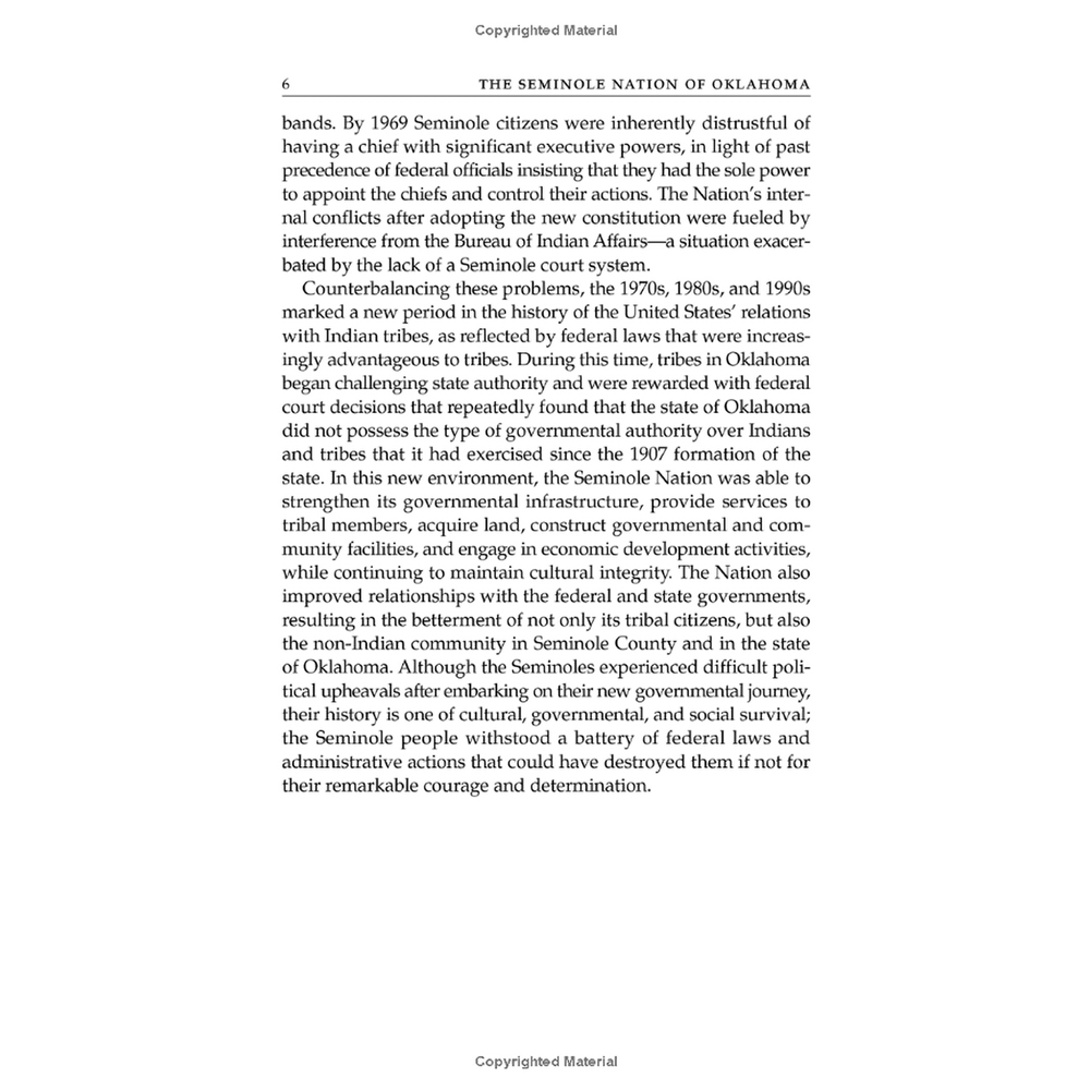 The Seminole Nation of Oklahoma: A Legal History by L. Susan Work