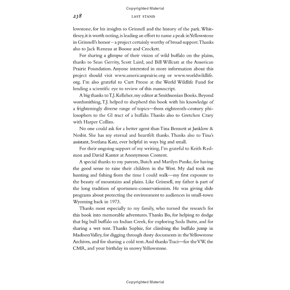 Last Stand: George Bird Grinnell, the Battle to Save the Buffalo, and the Birth of the New West by Michael Punke