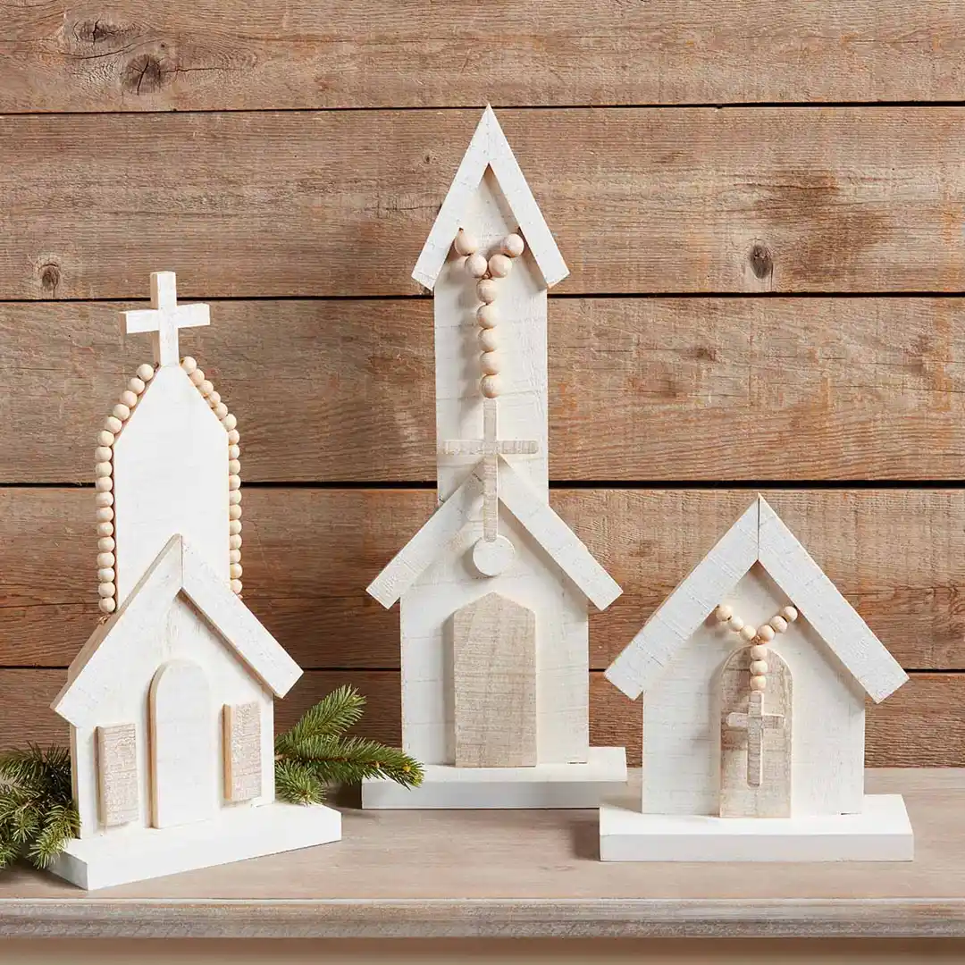 Small Wooden Church Table Sitter